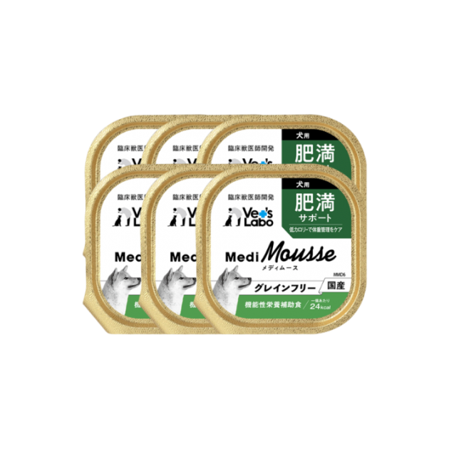 Medi無榖慕斯機能盒餐 犬用體態保健 (一組6盒)