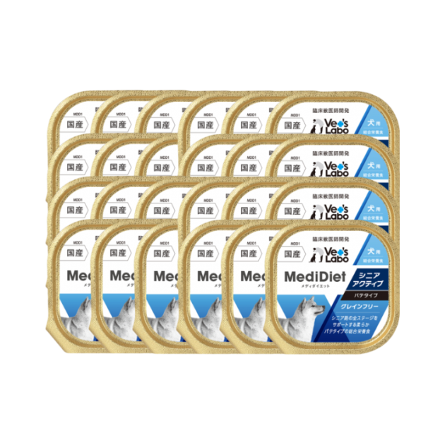 Medi無榖低敏主食盒餐 犬用 7+樂活 - (一箱24盒)