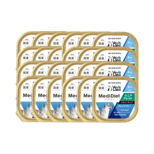 Medi無榖低敏副食盒餐 犬用 11+安穩 - (一箱24盒)