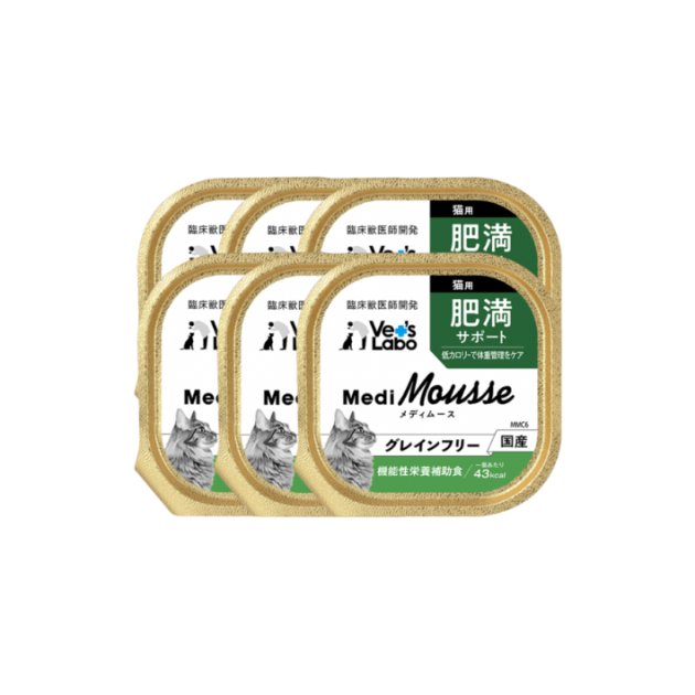 Medi無榖慕斯機能罐盒餐 貓用體態保健 - (一組6盒)