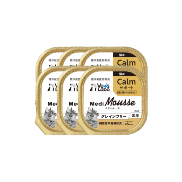 Medi無榖慕斯機能盒餐 貓用情緒保健 - (一組6盒)