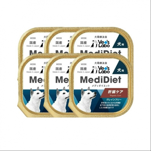 Medi無榖低敏處方盒餐 犬用肝臟照護   - (一組6盒) 