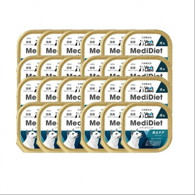 Medi無榖低敏處方盒餐 犬用皮膚照護  - (一箱24盒) 