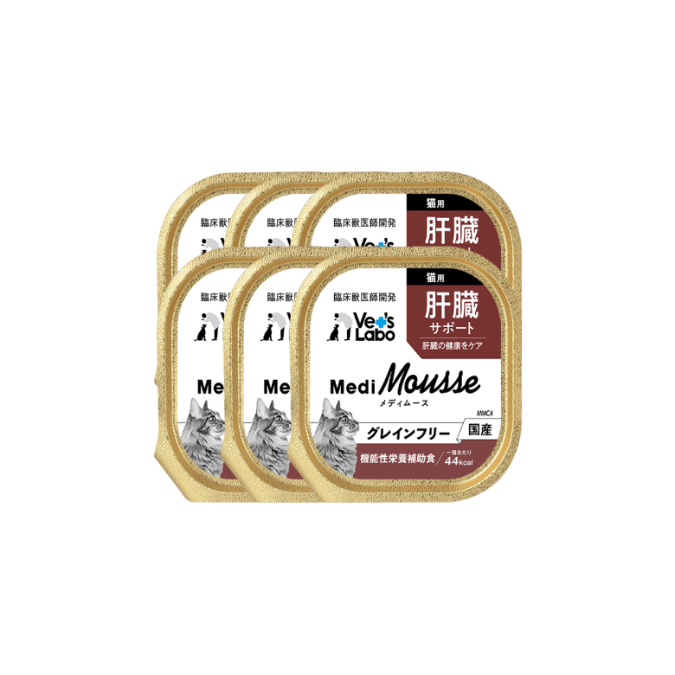 Medi無榖慕斯機能盒餐 貓用肝臟保健 - (一組6盒)