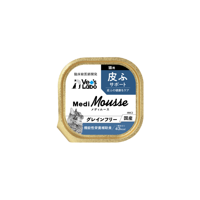 Medi無榖慕斯機能盒餐 貓用皮膚保健