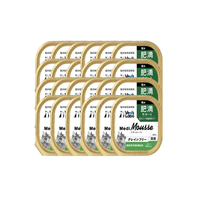 Medi無榖慕斯機能罐盒餐 貓用體態保健 - (一箱24盒)